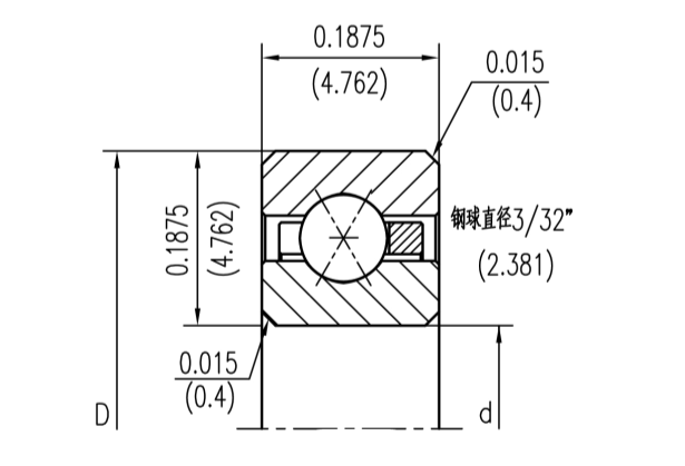 等截面薄壁軸承（四點(diǎn)接觸球類型）